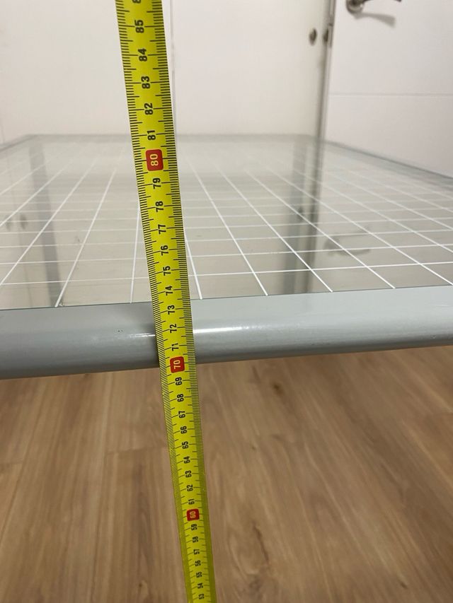 Mesa cristal gris - metal