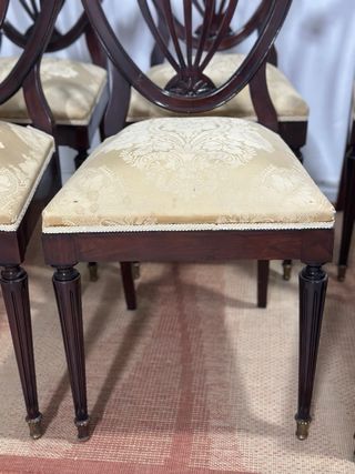 Sillas de estilo chippendale.