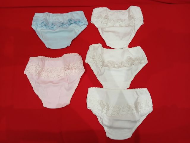 5 Cubrepañales niña algodón