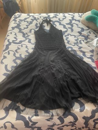 Vestido negro tul - Fiesta
