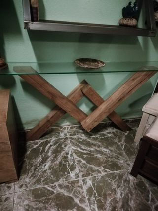 Mesa consola madera