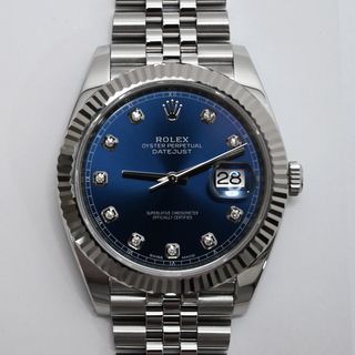 Rolex Datejust 41mm Azul Diamantes
