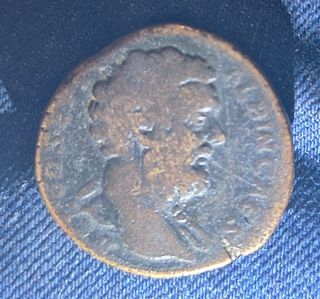 Moneda romana!Sestercio Clodio Albino!Rarisimo!R2!
