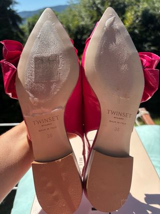 Ballerine Twinset rosa - fiocco