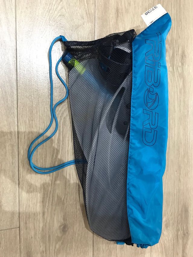 Aletas gafas y tubo natación con bolsa TRIBORD