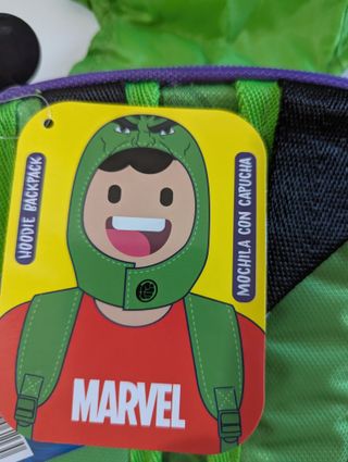 Zaino e Cappuccio Hulk Marvel