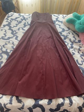 Vestido fiesta granate