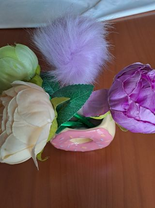 Tazza Ciambella + Fiori finti