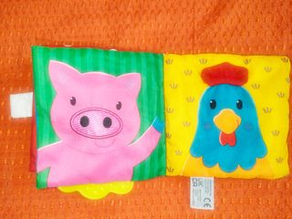 Libro di stoffa bimbi animali