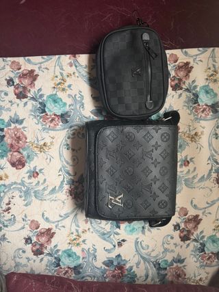 Bolso bandolera negro | 2 piezas