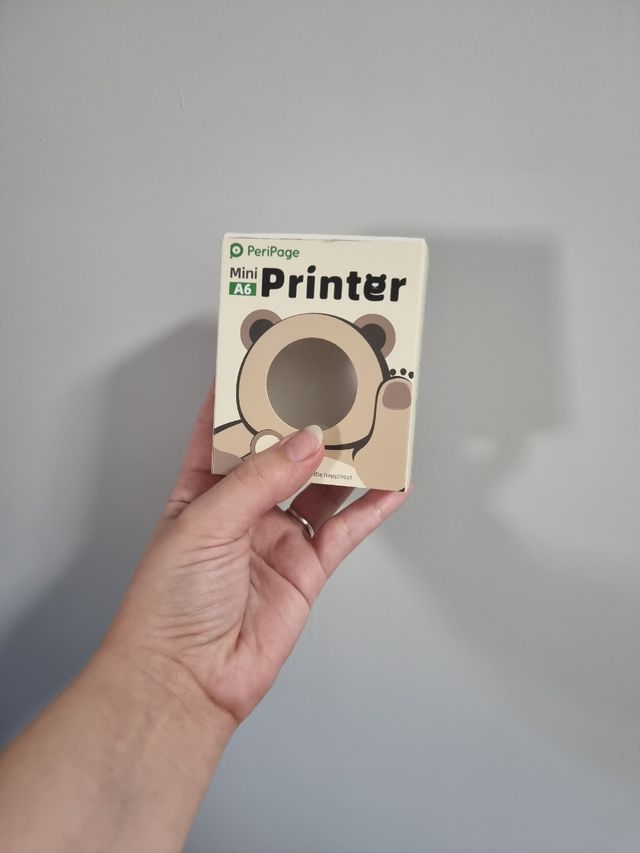 Mini impresora Peripage azul +6 rollos