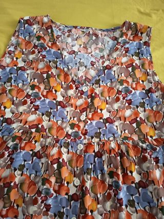 Vestido multicolor amplio