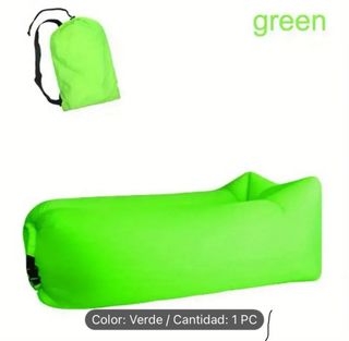 Sofa inchable verde - nuevo
