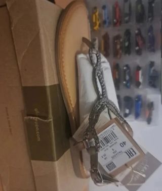 Sandalias mujer talla 40 beige/plata