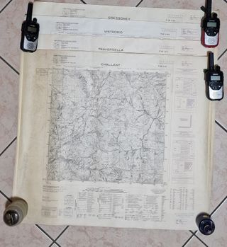 Bussola, Mappe Militari Vintage