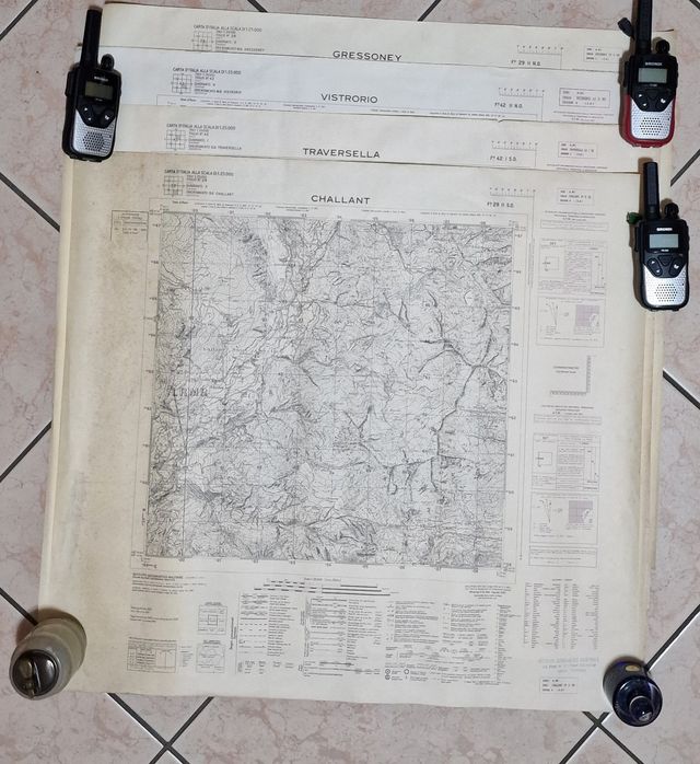 Bussola, Mappe Militari Vintage