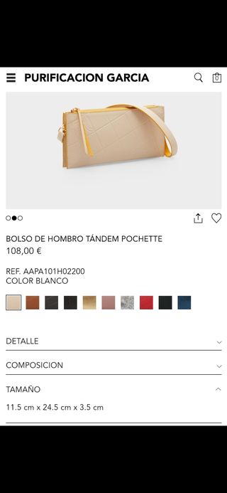 Bolso Purificación García Beige