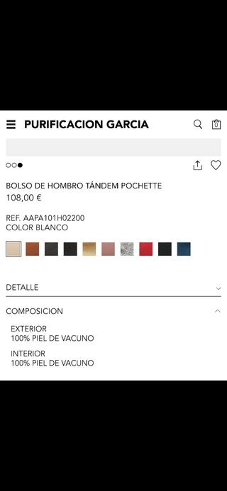 Bolso Purificación García Beige