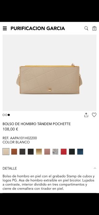 Bolso Purificación García Beige
