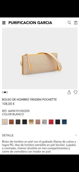 Bolso Purificación García Beige