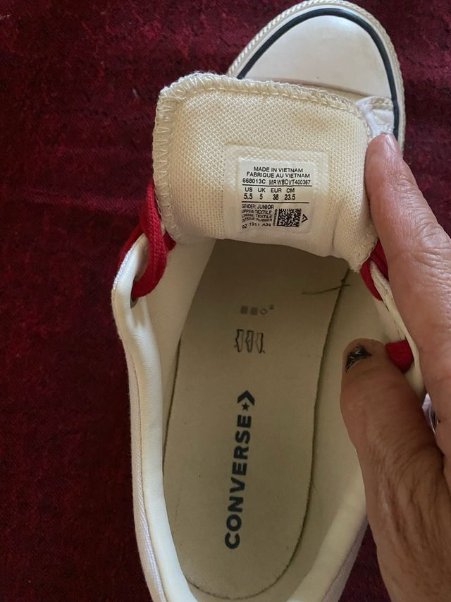 Converse Unisex Blancas 