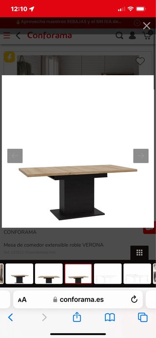 Mesa Comedor Extensible VERONA