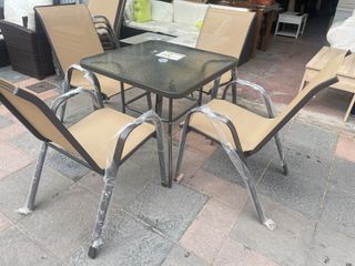 MESA DE TERRAZA + 4 SILLAS NUEVA!! ENTREGAMOS!!