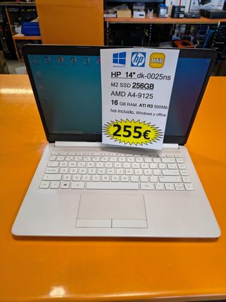 Portátil HP 14" dk-0025ns - 16GB RAM