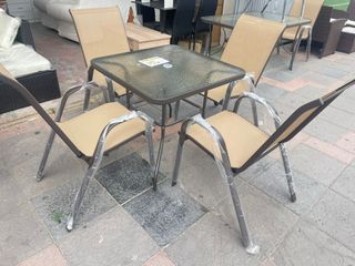 MESA DE TERRAZA + 4 SILLAS NUEVA!! ENTREGAMOS!!
