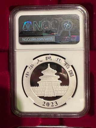 Moneda Panda China 2023 NGC MS70