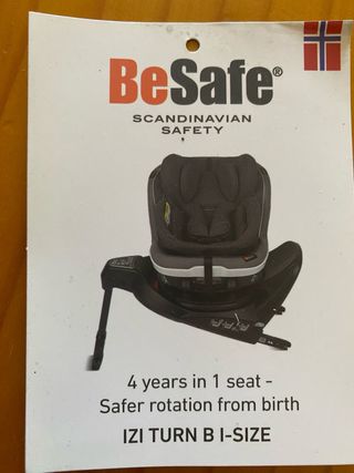 BeSafe IZI Turn B I-Size - Silla coche Giratoria