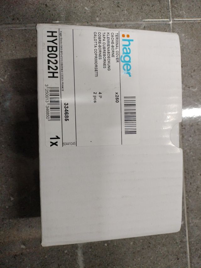 Cubrebornes para interruptores x250, 4P