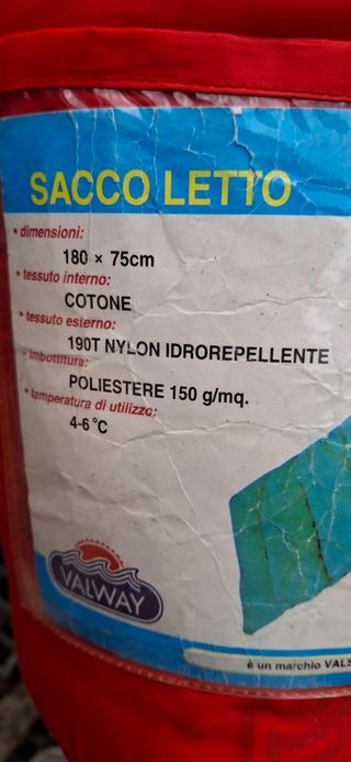 Sacco letto  Siriò Valway 180x75cm