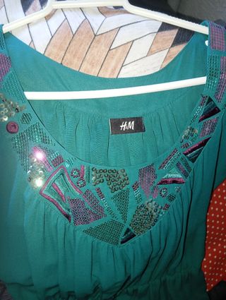 Vestido H&M verde - Talla M