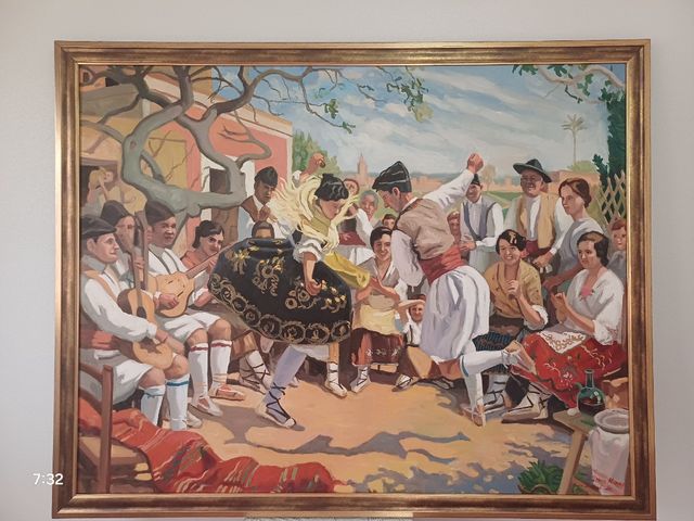 Cuadro 'La Parranda' copia del nipintor Almela Cos