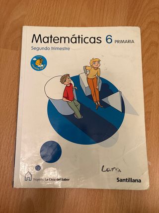 MATEMATICAS 6 PRIMARIA SEGUNDO TRIMESTRE
