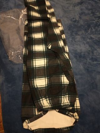 Pijama LingSang L - cuadros verde blanco