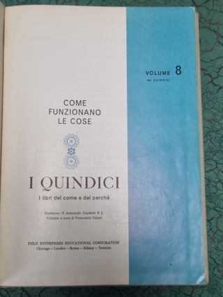 I quindici Enciclopedia I libri del come volume 8