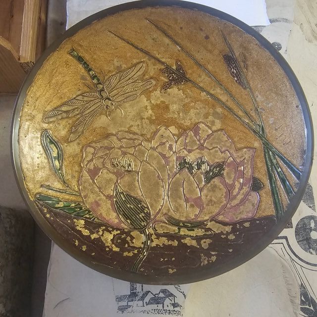 Centrotavola Ottone Smaltato - Libellula