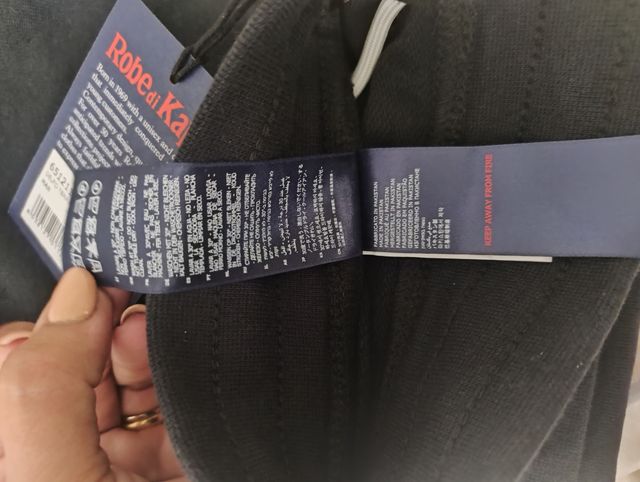 Robe di Kappa pantalone tuta uomo nera tg L