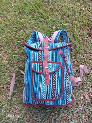 Mochila azul - Bolsillo interior
