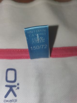 Polo blanco niño/niña talla 12
