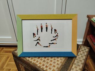 Cuadro yoga: posturas.7€.