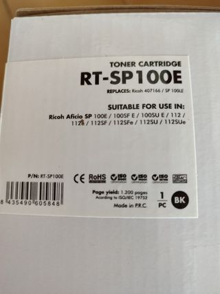 Tóner Ricoh RT-SP100E - Aficio SP 100E