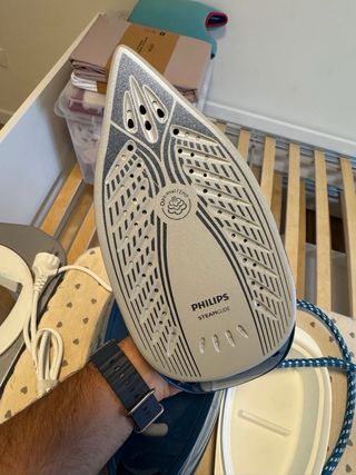 Plancha Philips PerfectCare Compacta Azul.