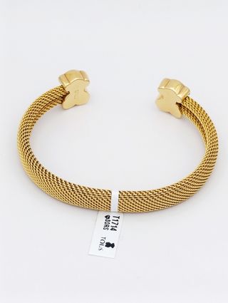 Pulsera Tous de oro 18K-Diseño Malla con Ositos.