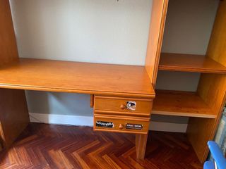mueble Escritorio juvenil madera  Librería estante