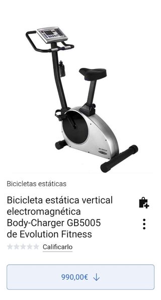 Bicicleta estática electromagnetica profesional