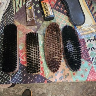 4 spazzole lucida scarpe usate