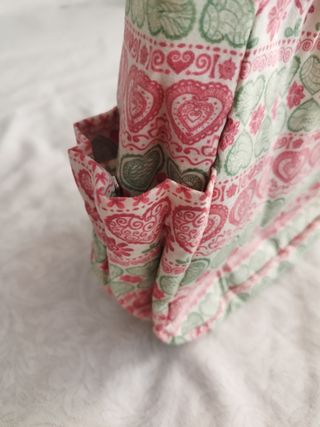 Bolso corazones rosa-verde